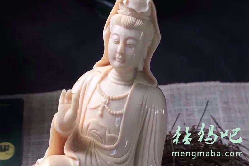 牙雕，青蓝猛犸吧
