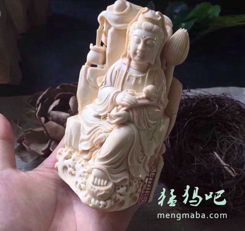 猛犸摆件，青蓝猛犸吧